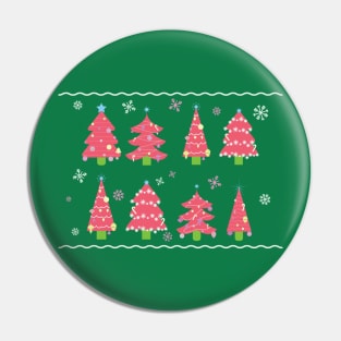 Pink Christmas Pin