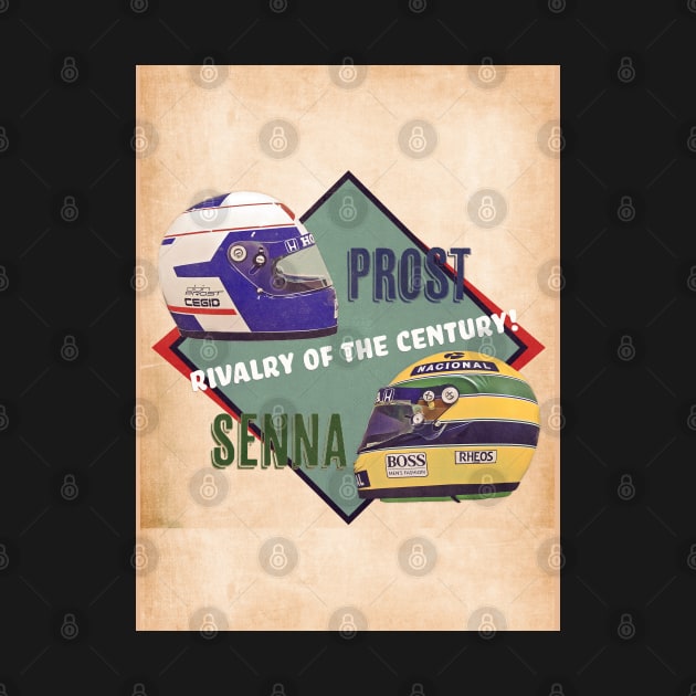 Senna vs Prost by Popcult Posters
