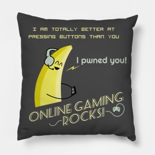 Online Gaming Rocks Pillow