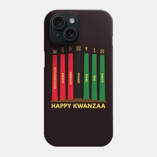 Happy Kwanzaa 7 Principles Kinara Phone Case