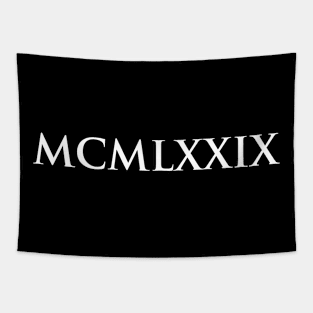 1979 MCMLXXIX (Roman Numeral) Tapestry