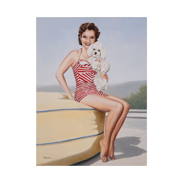 Golden Girl - Debbie Reynolds by fionahooperart