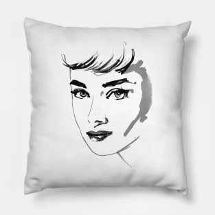 audrey hepburn Pillow