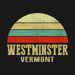 WESTMINSTER VERMONT Vintage Retro Sunset T-Shirt