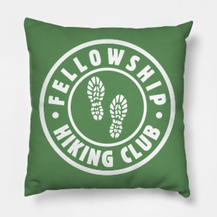 Fellowship Hiking Club Funny Hiker Dad Fathers Day Gift Idea For Nature Lovers Pillow