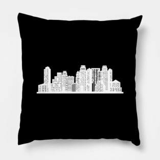 Night New York City Skyline D9 Pillow