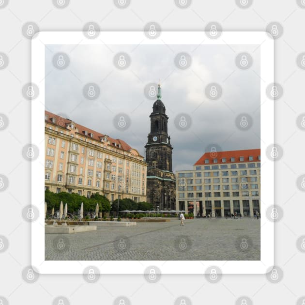 Dresden Germany sightseeing trip photography from city scape Europe trip Magnet by BoogieCreates