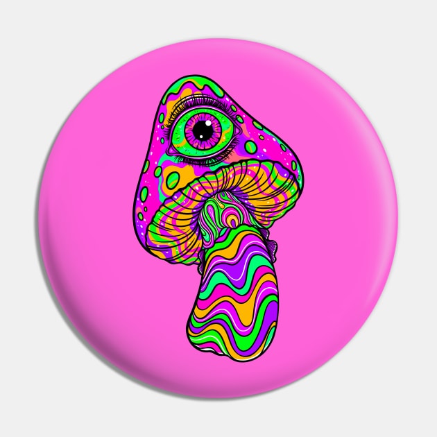 Magic mushroom Pin by OccultOmaStore