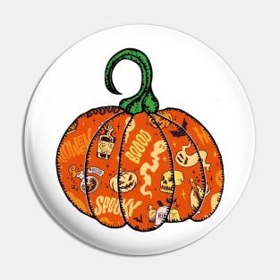 Halloween Vintage Spells and Potions Ghosts and Pumpkins Bat Pin