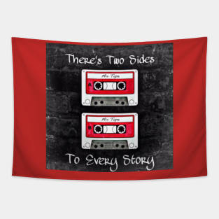 Two Sides To Every Story (Red Tapes) Tapestry