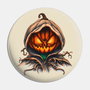 Cloaked halloween pumpkin Pin