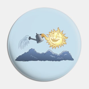 Sun and Rain Pin