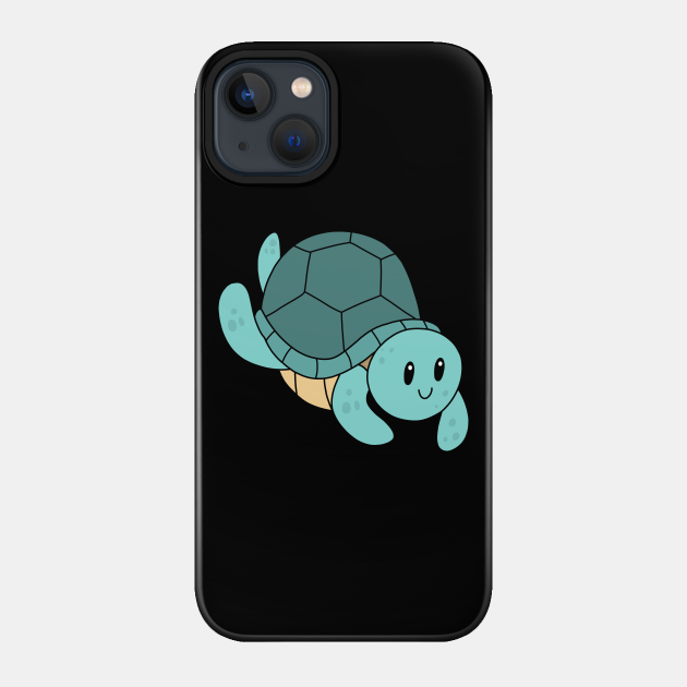 Swimming Sea Turtle - Turtle - Phone Case