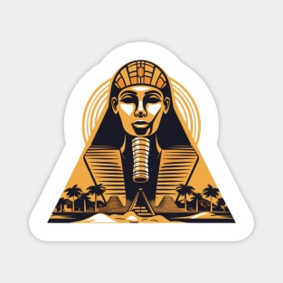 Ancient Egypt: Pharaohs, Pyramids, Golden Elegance: Modern Mythology in Ancient Grandeur Magnet