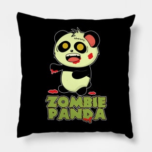 zombie panda Pillow