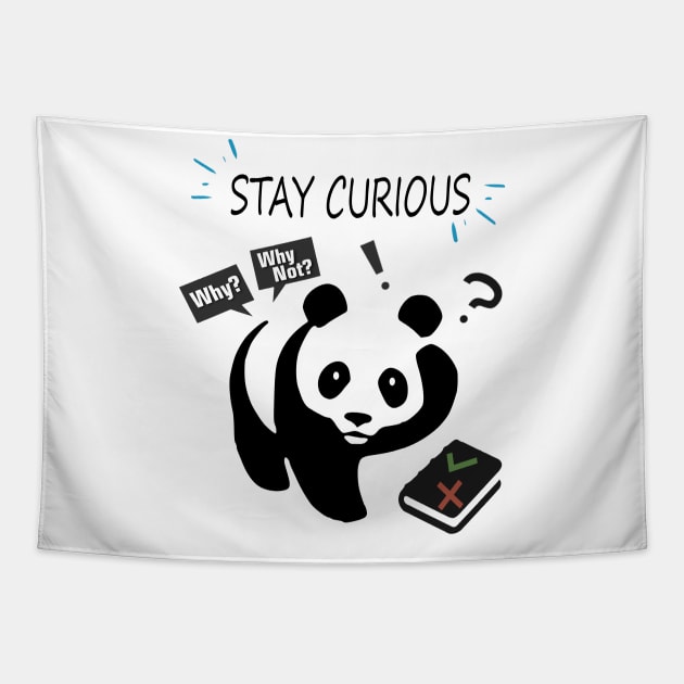 Stay curious Tapestry by SOgratefullART