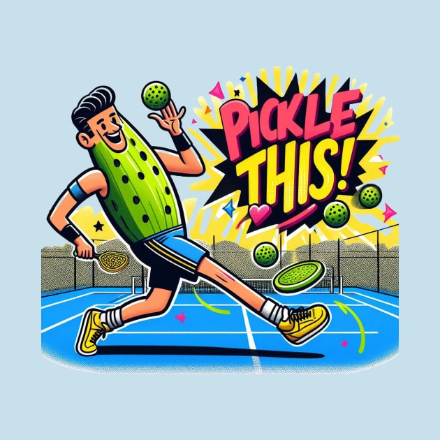 Pickleball Pickle This Pickleman Pickle Design by Battlefoxx Living Earth