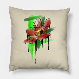 watercolor flower Pillow