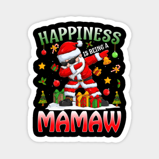 Happiness Is Being A Mamaw Santa Christmas Magnet