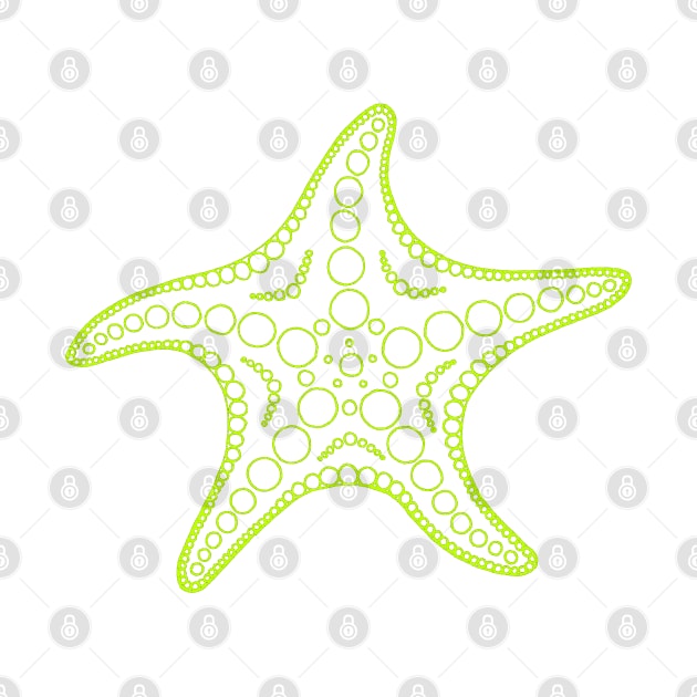 Starfish (green/white) by calenbundalas