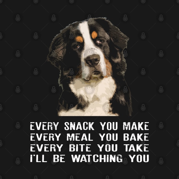 Berner Every Bite You Take Stylish Tee for Dog Lovers by Beetle Golf