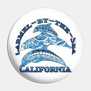 Carmel-by-the-Sea California Vacation Tribal Dolphins Pin