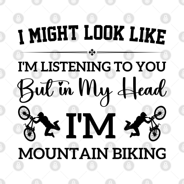 Cool Mountain Biking Teen Funny Mountain Bike Art by Printopedy