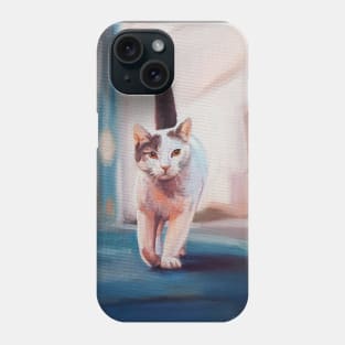 Cat on the Prowl painting Phone Case