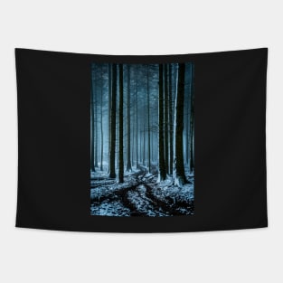 Snowy Forest in the Fog Tapestry