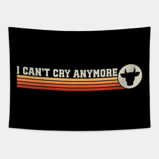 I Can't Cry Anymore Retro Vintage Stripes Classic Rock Tapestry