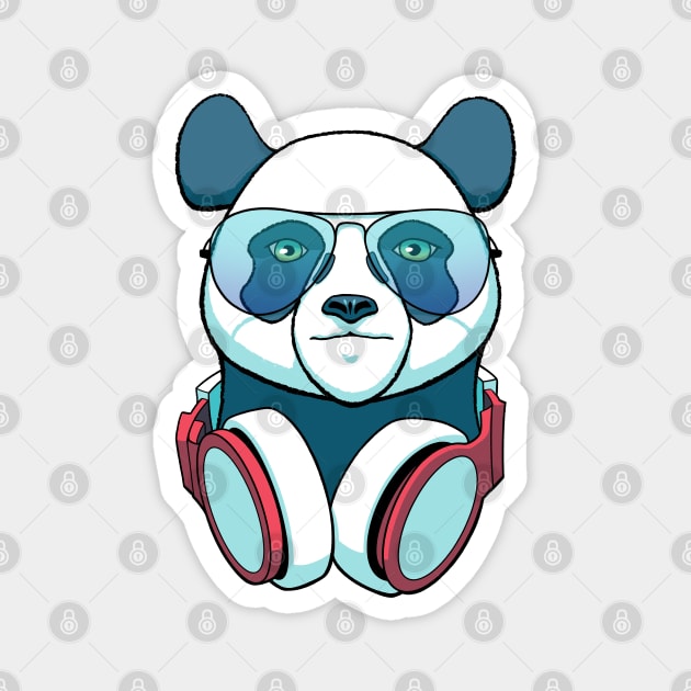 Musical Panda Magnet by AlyMerchandise