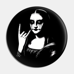 Blackened Mona Lisa Pin