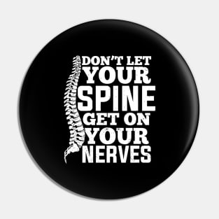 Chiropractic Spine Chiropractor Gift Pin