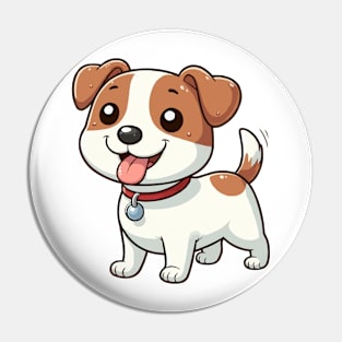 chubby Jack Russell Terrier puppy Pin