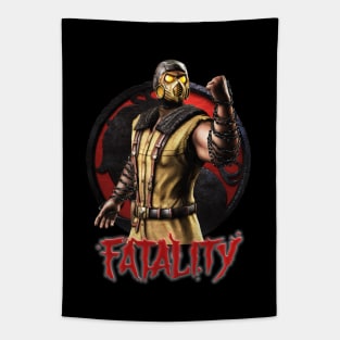 Team Scorpion Fatality Mortal Kombat Pro Kompetition Tapestry