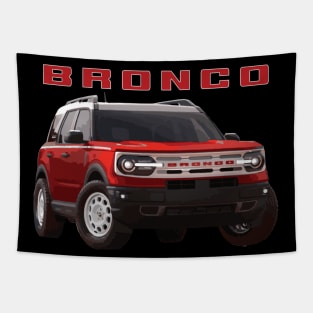 Ford Bronco Heritage edition hot pepper red 4x4 MURICA SUV sport truck Tapestry