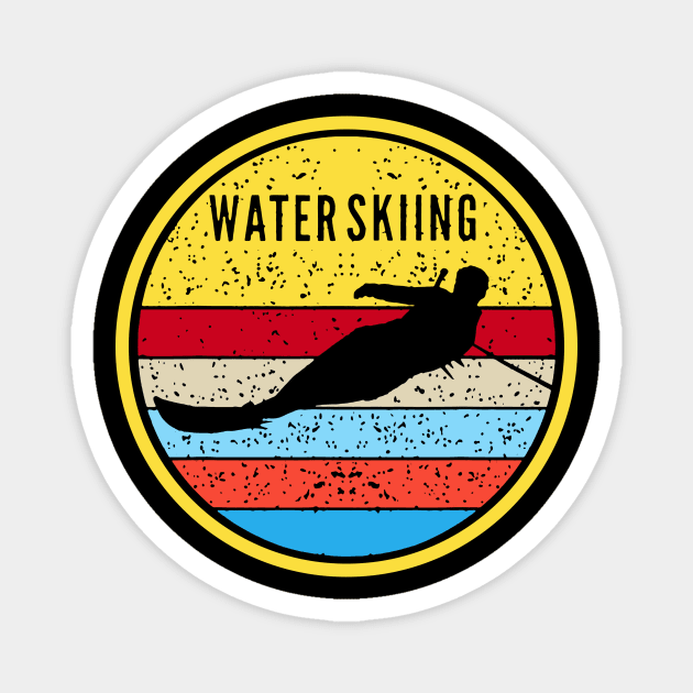 water skiing Magnet by stopse rpentine