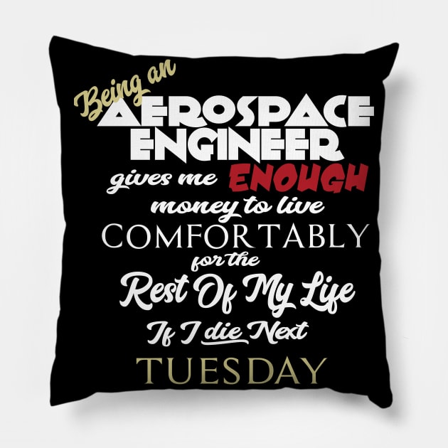 Being an Aerospace Engineer Pillow by AshStore