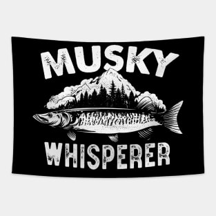 Musky Whisperer Funny Muskie Fishing, Muskellunge Tapestry