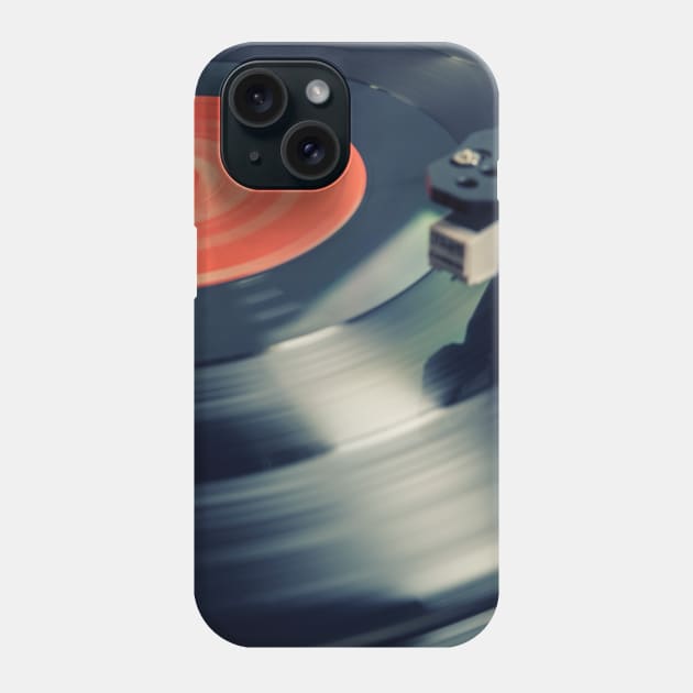 Spinning Vinyl Phone Case by David Lichtneker