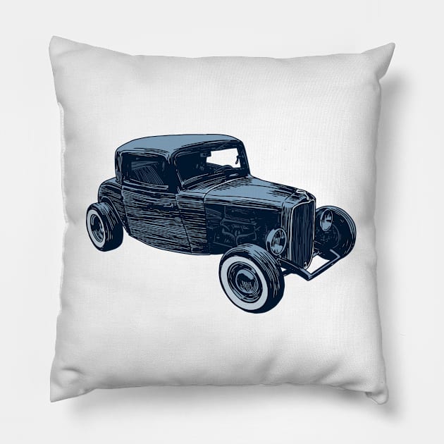 Hot Rod Pillow by nerdgonalley