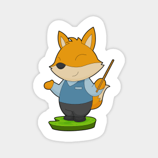 Fox Teacher Pointer Magnet