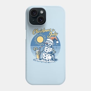 Christmas in July - Melting Snowman Phone Case