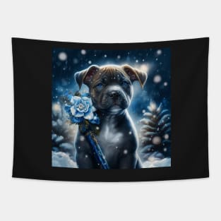 Enchanted Staffy Puppy Tapestry