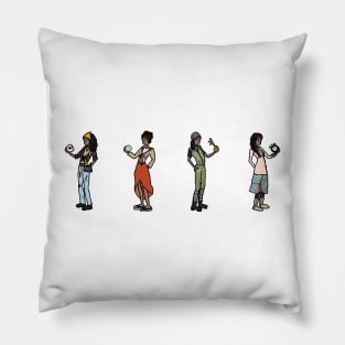 Urban Fantasy Figures Pillow