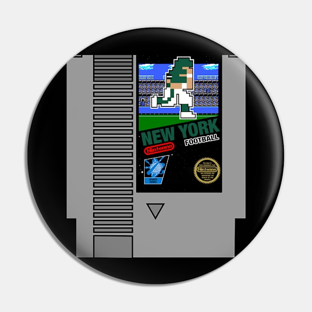 New York Football 8 bit cartridge design Pin by MulletHappens