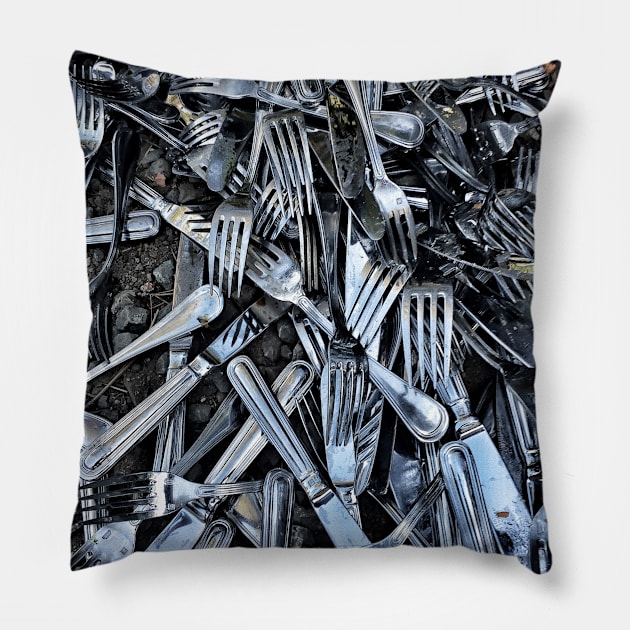 Forks Pillow by WelshDesigns