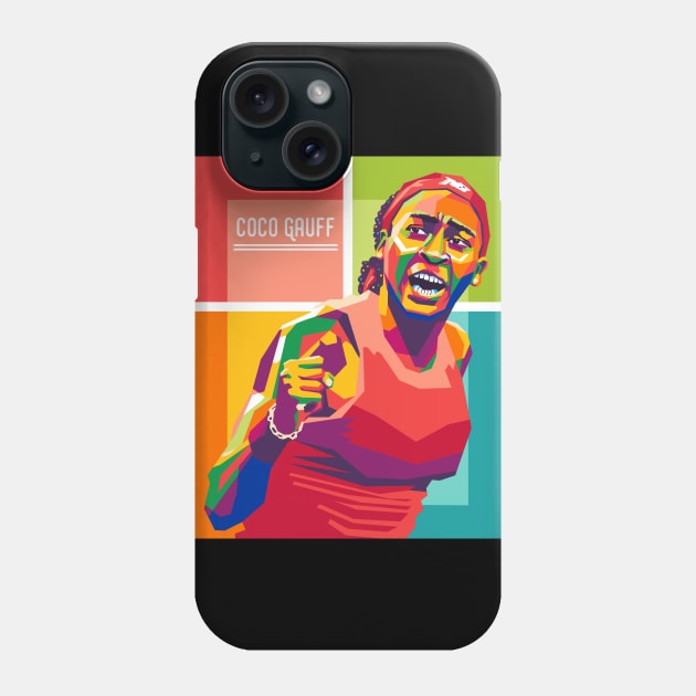 coco gauff Phone Case by cool pop art house