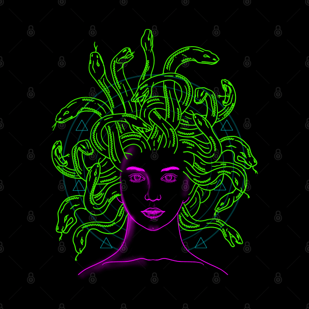 Medusa Snake Head Woman by FerMinem