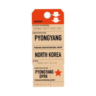 North Korea Pyongyang Travel ticket T-Shirt